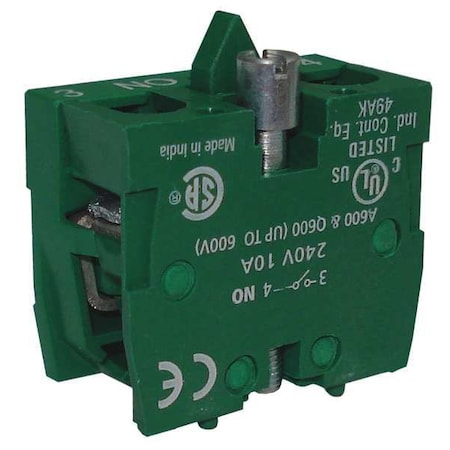 Dayton 32W280 - Contact Block,Standard,600 VAC/DC
