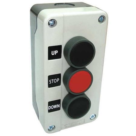 Dayton 32W273 - Push Buttn Cntrl Statn,Up/Stop/Down,22mm