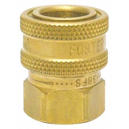 Foster 75FS - Quick Connect Socket, 3/4 in, Brass, Buna-N Seal