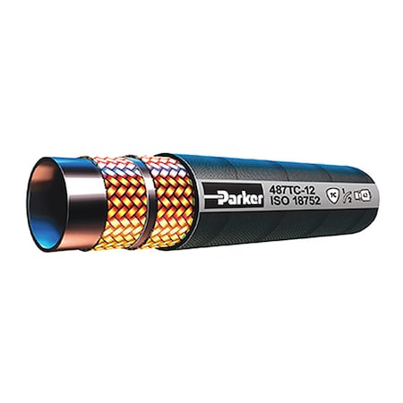 Parker 487TC-6-BX - Hydraulic Hose,3/8" I.D,50 ft. L