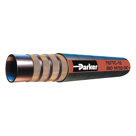 Parker 787TC-10-RL - Hydraulic Hose,5/8" I.D.,250 ft. L,Black
