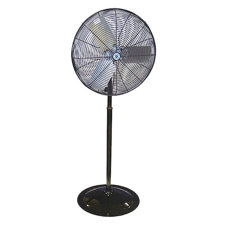 Schaefer TW30B-PRB - Pedestal Fan, 30 in Blade Dia, 115 V, Oscillating