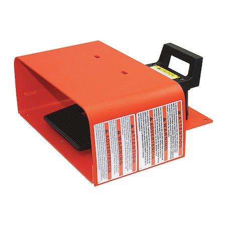 Linemaster 602-EX - Foot Swtch,Orange,Aluminum,SPDT,Momentary