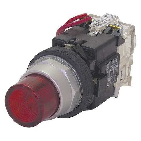 Eaton HT8GBRAF3 - Illum Push Button,Full Voltage,Red,1 NO