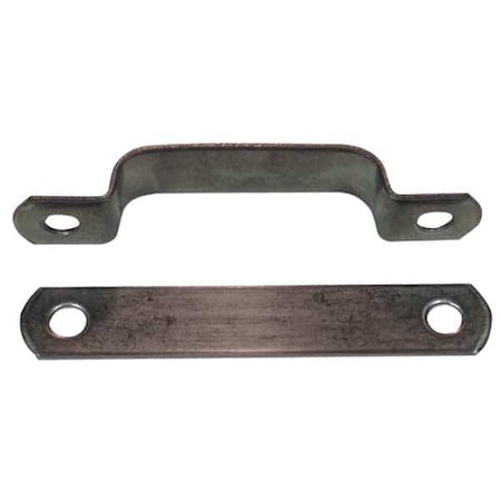 Dixie Line Clamps 804 - Tube Clamp,Two-Hole w/Backplate,SS,PK25