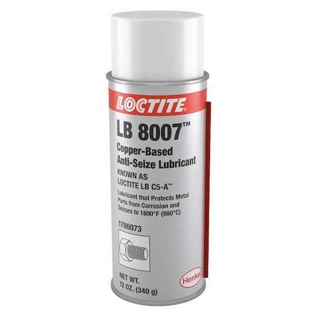 Loctite 1786073 - Anti-Seize, General Purpose, Aerosol Spray Can, 12 oz, Copper Base, 1800 Degrees F Max Op Temp, Aerosol