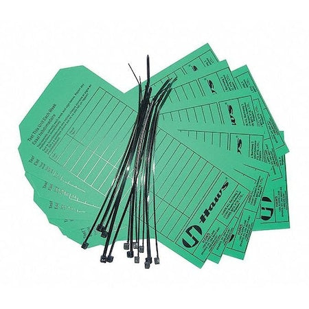 Haws SP170 - Inspection Tag,Paper Stock,Grn,9" L,PK25