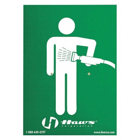 Haws SP176 - Eyewsh Sign 8 In X 10 In