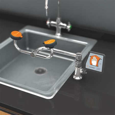 Guardian Equipment G1775 - Plumbed Eyewash, Counter Mount, Plumbed, 8 1/4 in H., 17 5/12 in W