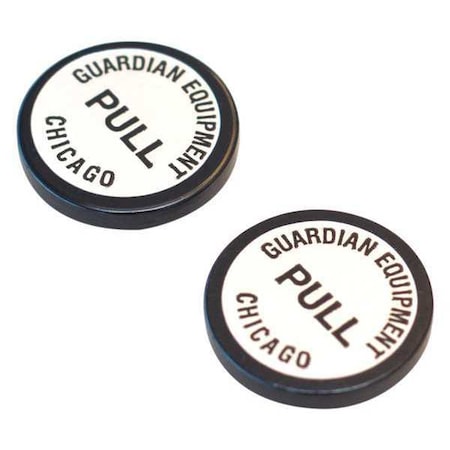 Guardian Equipment 600-664R - Pull Knobs, Synthetic Rubber, Black, For Use With, Faucet Eyewash