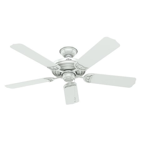 Hunter 53054 - Sea Air Outdoor Ceiling Fan, 52" Blade Dia., White, ETL Wet
