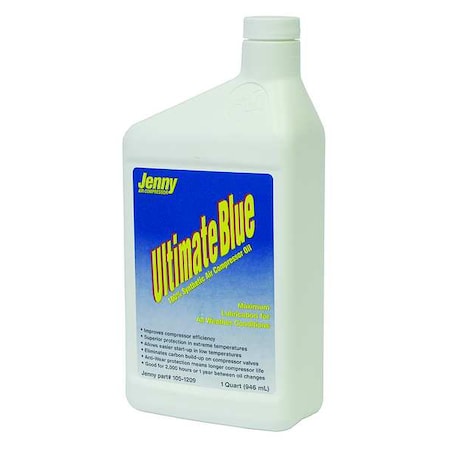 Jenny 105-1209 - Compressor Oil,1 qt, Bottle,30 SAE Grade