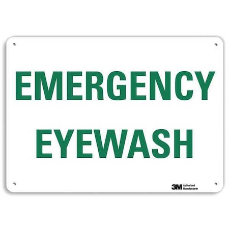 Lyle U7-1102-NA_14x10 - Emergency EYEWASH, 10 in x 14 in, Horizontal Rectangle, Aluminum, U7-1102-NA_14x10