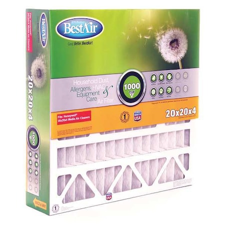 Bestair 5-2020-8-2 - 20 in x 20 in x 5 in Synthetic Furnace Air Cleaner Filter