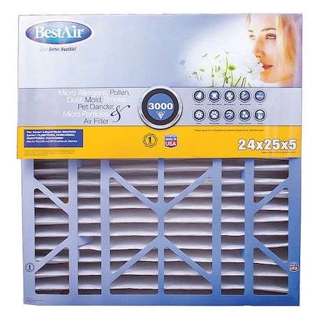 Bestair CB2425-13R-2 - 24 in x 25 in x 5 in Synthetic Furnace Air Cleaner Filter