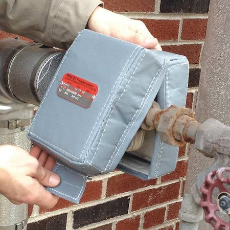 Insultech HS-098-15X139 - Heat Shield with Quick Release Fabric Flap, 5 in L, 5 in W, 7 1/2 in H, 500 Degrees F