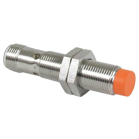 Ifm IF7103 - Cylindrical, Inductive Proximity Sensor, 12 mm Dia., Brass, M12, 3 Wires, Unshielded