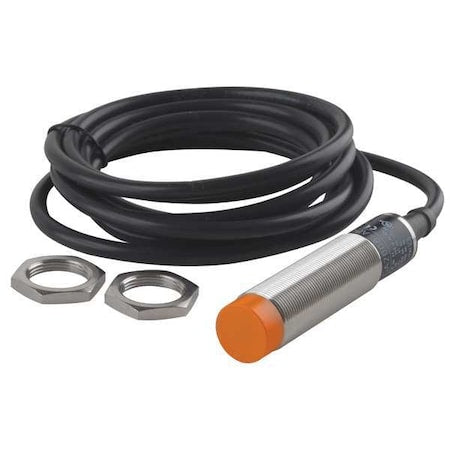 Ifm IG0313 - Cylindrical, Inductive Proximity Sensor, 18 mm Dia., Brass, 2 m, Bare Wire, 2 Wires, Unshielded