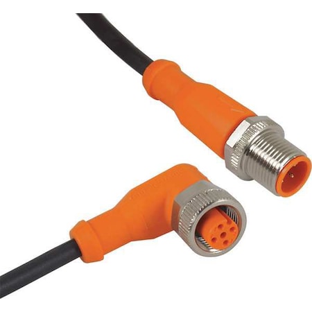Ifm EVC018 - Cordset,5 Pin,Receptacle,Female