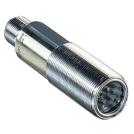 Ifm OGP503 - Polarized Retroreflective Photoelectric Sensor, M12, Right Angle, Cylindrical, Selectable Light On/Dark On, NPN