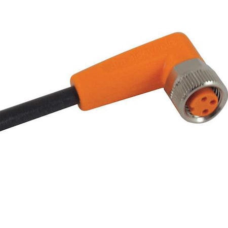 Ifm EVC145 - Cordset,3 Pin,Receptacle,Female