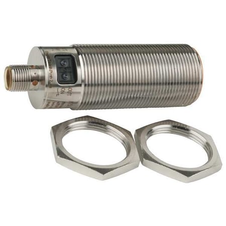Ifm KI5084 - Capacitive, Cylindrical Proximity Sensor, 30 mm Dia., Stainless Steel, M12, 3 Wires, Shielded