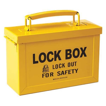 Brady 65672 - Group Lockout Box,Hinged,40 Padlocks