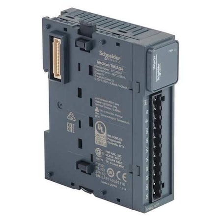 Schneider Electric TM3AQ4 - Analog Output Module, 24 V DC, 4 Outputs