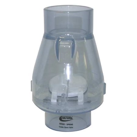 Valterra 200-C20 - 2" Slip PVC Spring Swing Check Valve