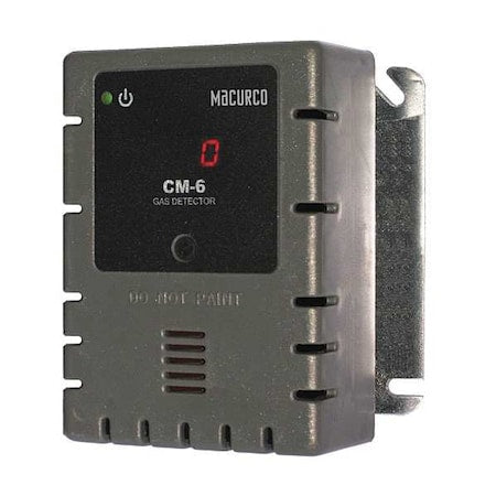 Macurco CM-6 - Fixed Gas Detector, Carbon Monoxide, Low Voltage, Digital Display, Internal Buzzer, 2 Relays