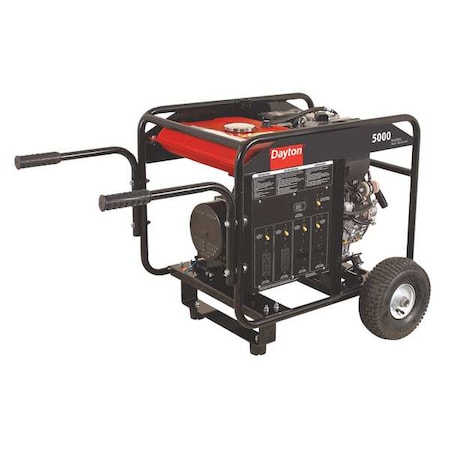 Dayton GEN-6000-1GKD - 5000 W Portable Deisel Backup Generator (GEN-6000-1 GKD)