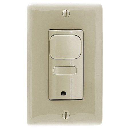 Hubbell Wiring Device-Kellems AP2000I1 - Wall Mount Sensor, Occupancy, Vacancy, Hard Wired, Ivory, 1,000 sq ft, Fluorescent, Incandescent