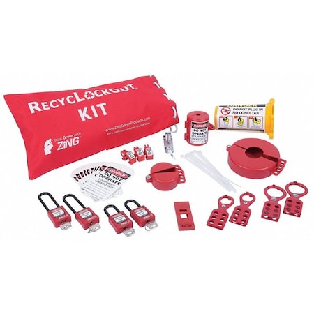Zing 7134 - Portable Lockout Kit,Electrical Lockout,35