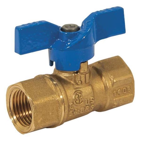 Jomar Valve 101-403 - 1/2" FNPT Brass Gas Ball Valve Inline