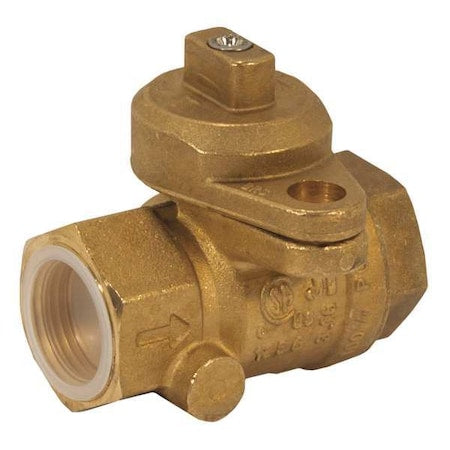 Jomar Valve 240-004B - 3/4" FNPT Brass Gas Ball Valve Inline