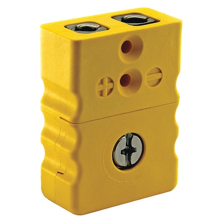 Dayton 36GL04 - Thermocouple Jack, Yellow, Type K, Jack