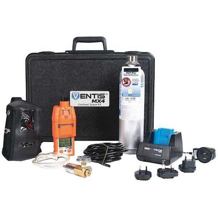 Industrial Scientific VK-K0232111111 - Ventis MX4 Multi-Gas Detector, IP66/IP67, Audible, Vibrating, Visual, LCD, 12 hr Battery Life