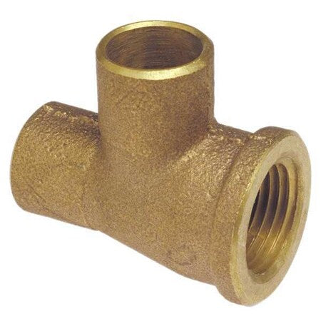 Nibco 714RR 1X1/2X1 - Tee, Bronze, Cup 1", FNPT 1/2", Cup 1"