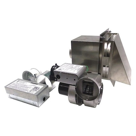 Tjernlund Products GPAKJ - Power Venter, 120, Aluminized Steel, 10 1/4 in W, 8 in H, 4" Inlet and Outlet Dia.