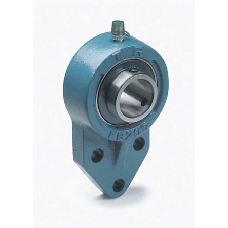 Tritan UCFB205-16A - 3 Mount Holes, Flange Bracket, 3 Bolt Flange Bearing, Radial Ball, 1 in Dia, Cast Iron, Set Screw Locking