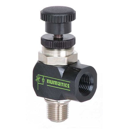 Numatics 4FCTN - Swivel,1/2 In NPT,1/2 In NPT,Knurled