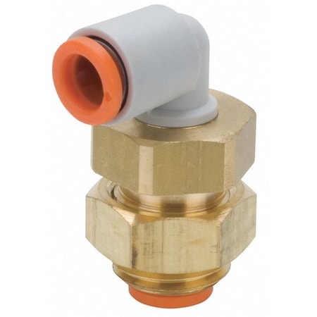Smc KQ2LE05-00A - Push-Fit Elbow Fitting, Push-to-Connect x Push-to-Connect, 3/16 in Tube OD, 9/16-18 Pipe Size