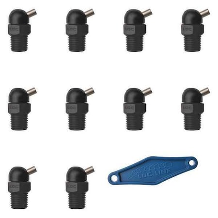 Loc-Line 79061-BLK - Nozzle,CT Style,0.062in.dia,PK10