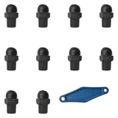 Loc-Line 79022-BLK - Nozzle,CT Style,0.160in.dia,PK10