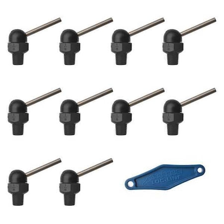 Loc-Line 79025-BLK - Nozzle,CT Style,0.160in.dia,PK10