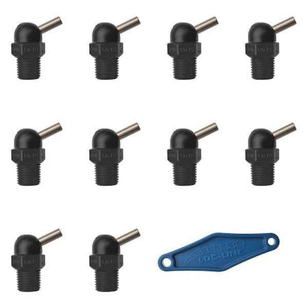 Loc-Line 79074-BLK - Nozzle,CT Style,0.160in.dia,PK10