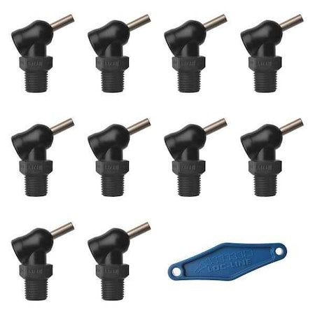 Loc-Line 79082-BLK - Nozzle,XR Style,0.062in.dia,PK10