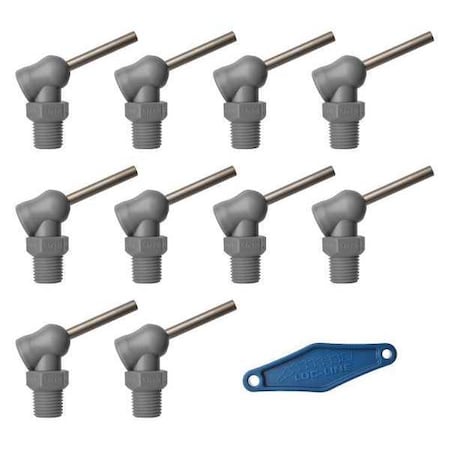 Loc-Line 79095-G - Nozzle,XR Style,0.160in.dia,PK10
