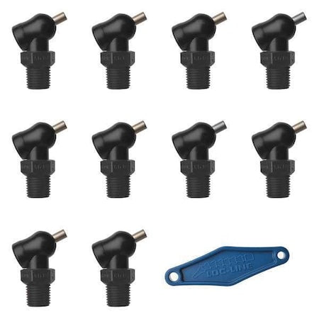 Loc-Line 79085-BLK - Nozzle,XR Style,0.860in.dia,PK10