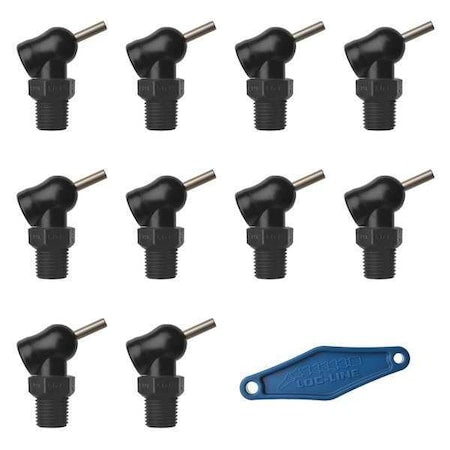 Loc-Line 79090-BLK - Nozzle,XR Style,0.117in.dia,PK10